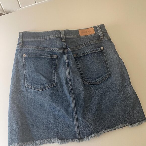 7 for All Mankind, Denim Jean Skirt - Picture 2 of 7